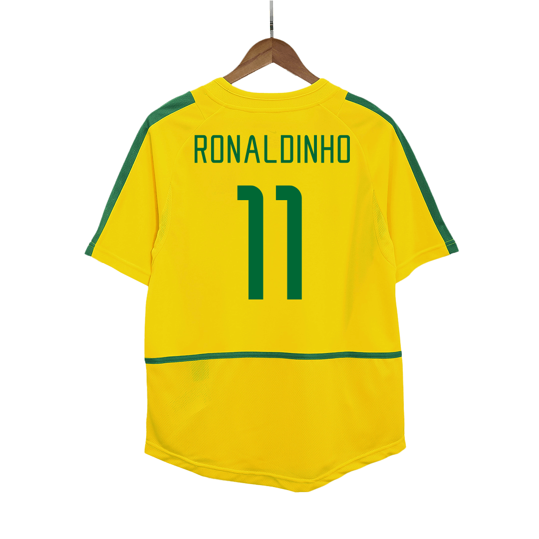 Brazil Retro Trikot Heim 2002/03 RONALDINHO #11