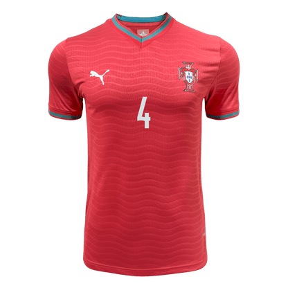 Portugal World Cup Player Version Trikot Heim 2026 RÚBEN DIAS #4 Slim Fit