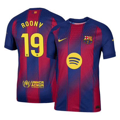 Barcelona Player Version Trikot Heim 2025/26 ROONY #19 Slim Fit
