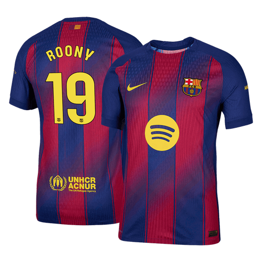 Barcelona Player Version Trikot Heim 2025/26 ROONY #19 Slim Fit