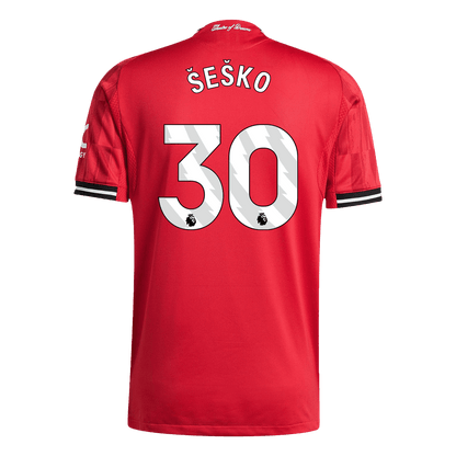 ManU Player Version Trikot Heim 2025/26 ŠEŠKO #30 Slim Fit