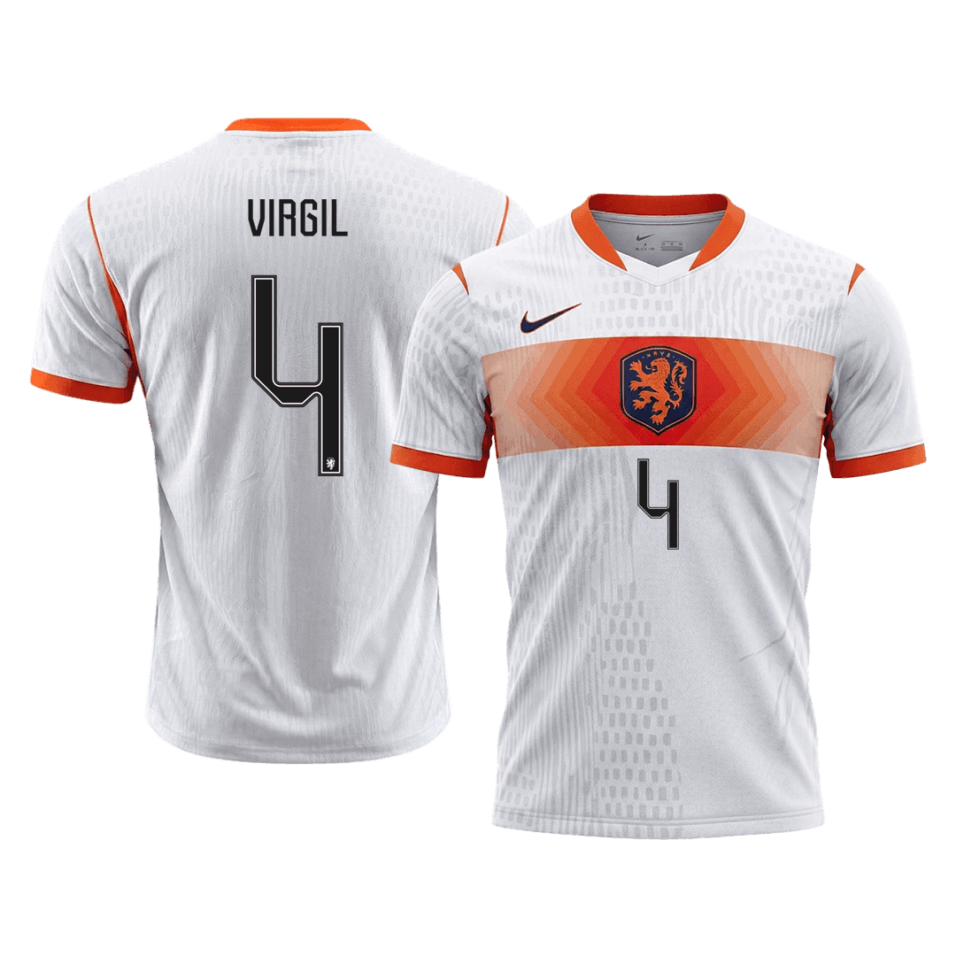 Netherlands World Cup Player Version Trikot Auswärts 2026 VIRGIL #4 Slim Fit