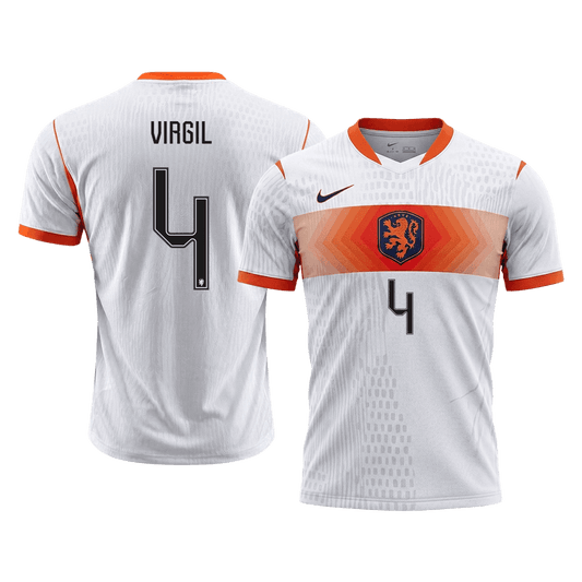 Netherlands World Cup Player Version Trikot Auswärts 2026 VIRGIL #4 Slim Fit