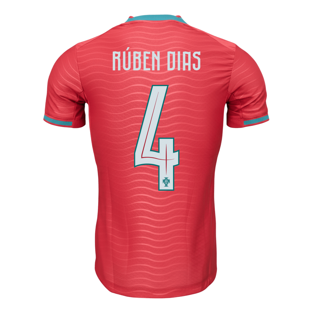 Portugal World Cup Player Version Trikot Heim 2026 RÚBEN DIAS #4 Slim Fit