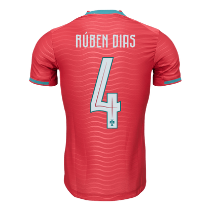 Portugal World Cup Player Version Trikot Heim 2026 RÚBEN DIAS #4 Slim Fit