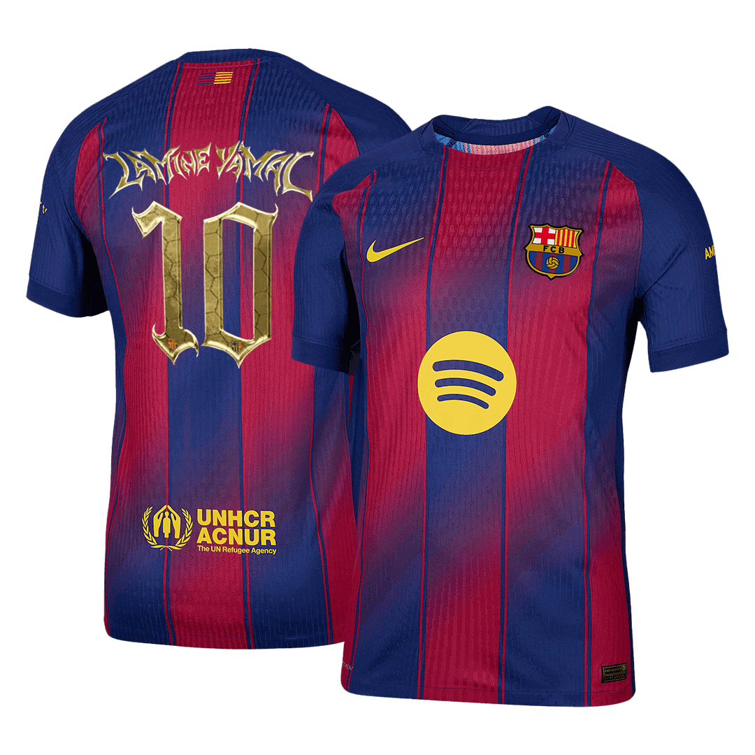 Barcelona Player Version Trikot Heim 2025/26 LAMINE YAMAL #10 Slim Fit