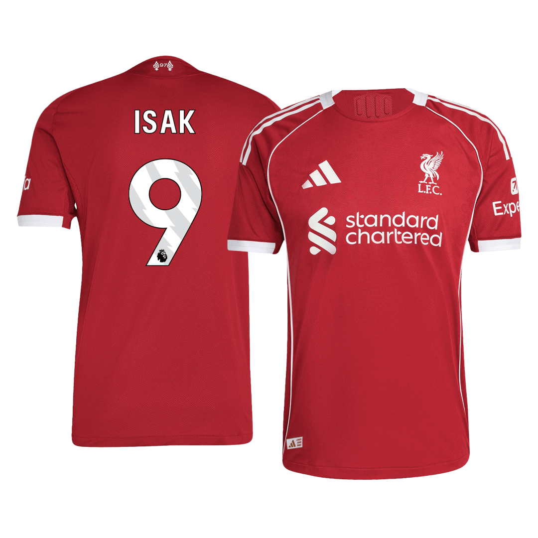 Liverpool Player Version Trikot Heim 2025/26 ISAK #9 Slim Fit