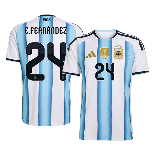 Maillot Argentine Coupe du Monde Domicile 2026 E. FERNÁNDEZ #24 [PREMIUM]