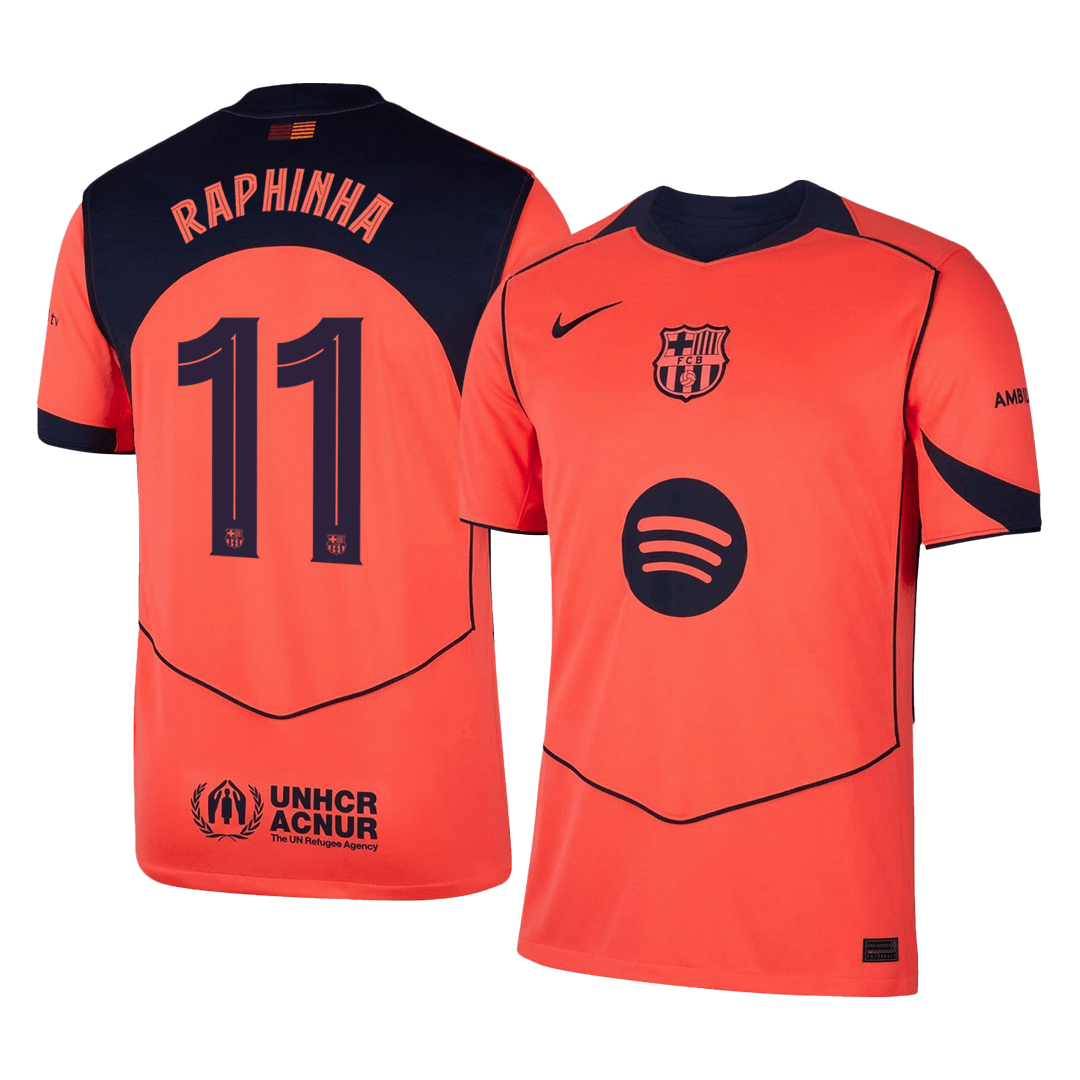Barcelona Trikot Drittes Auswärts 2025/26 UCL RAPHINHA #11