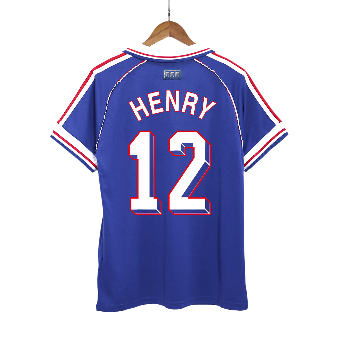 France World Cup Retro Trikot Heim 1998 HENRY #12