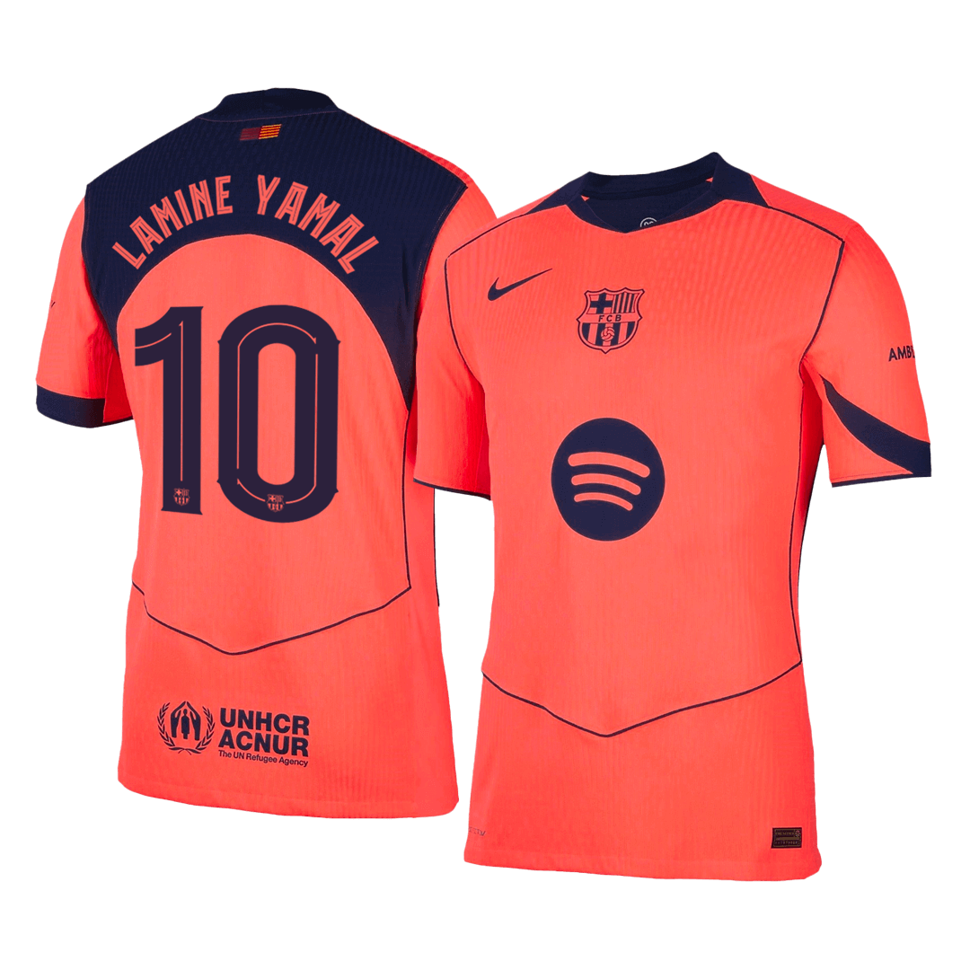 Barcelona Player Version Trikot Drittes Auswärts 2025/26 UCL LAMINE YAMAL #10 Slim Fit